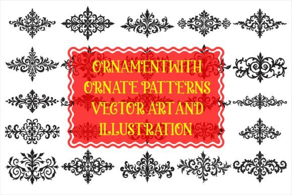 Download Scrollwork Ornament with Ornate Design - Ornate design Collection