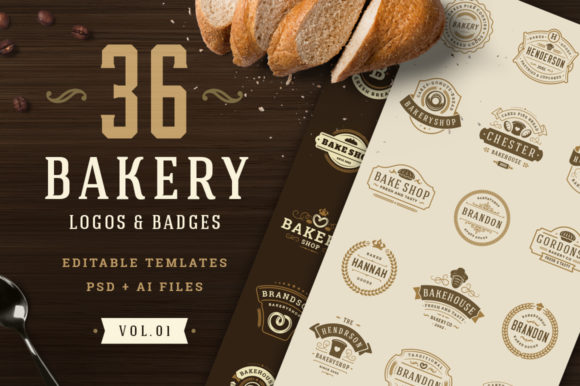 Download Bakery Logos and Badges - Premium Bundle
