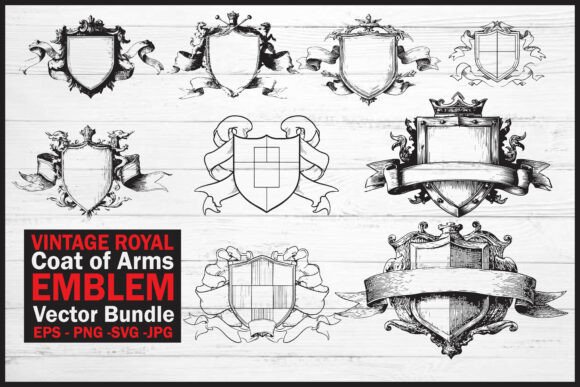 Download Royal Coat of Arms Emblem Vector Bundle - Royal Collection