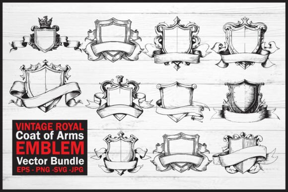 Download Royal Coat of Arms Emblem Vector Bundle - Royal Collection