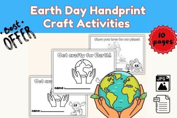 Download Earth Day Handprint Craft Activities - Hand Collection