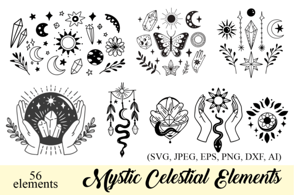Download 56 Mystic Celestial Elements MEGA Set - Premium Resources