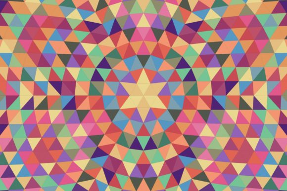 Download Triangle Mosaic Mandala Background - Mosaic mandala Collection