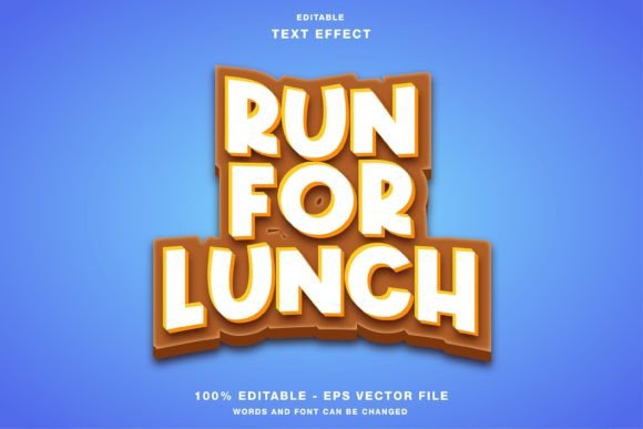 Download Run for Lunch Game Title Text Effect - Run Collection