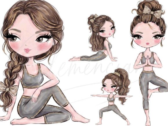 Download Yoga Girl Clipart PNG Fitness Girl - Girl Collection