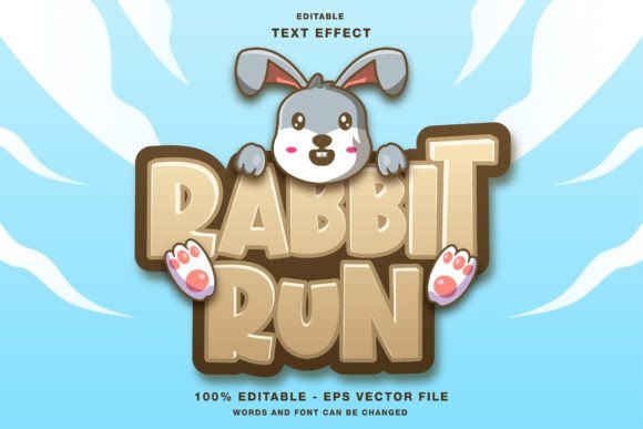 Download Rabbit Run Game Title Text Effect - Run Collection