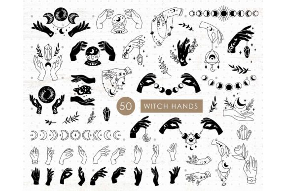 Download Witch Hands,k Mystic Moon - Hand Collection